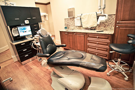Operatory chair at Reich Dental Center in Smyrna, GA